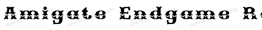 Amigate Endgame Regular字体转换